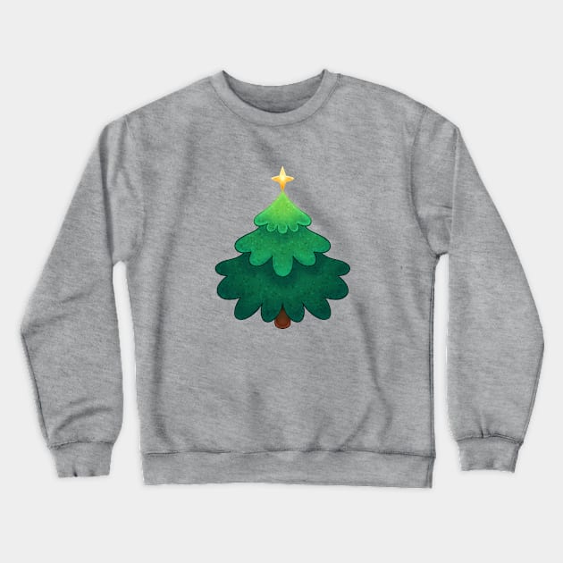 Festive Holiday Tree Crewneck Sweatshirt by SilentNoiseArt